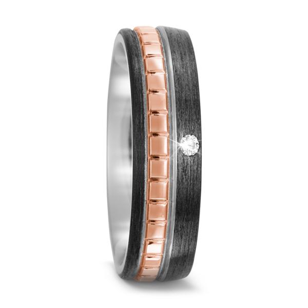 Titan Factory Trauringe Carbon 52506/001/003/7253 + 52506/001/000/7253