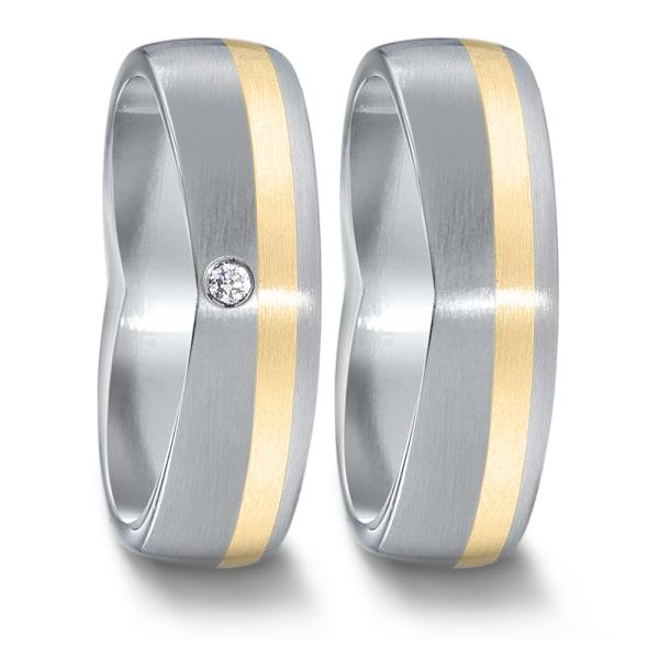 TeNo Trauringe Edelstahl 583071+583079