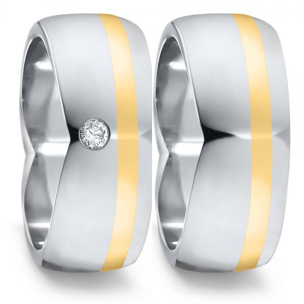 TeNo Trauringe Edelstahl 583074+583082