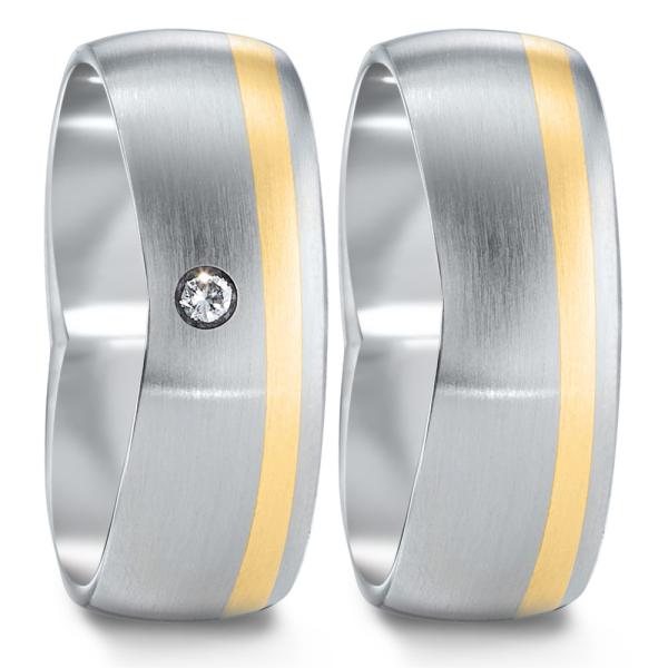 TeNo Trauringe Edelstahl 583075+583083