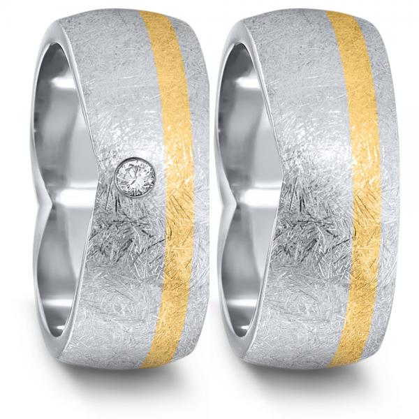 TeNo Trauringe Edelstahl 583077+583085