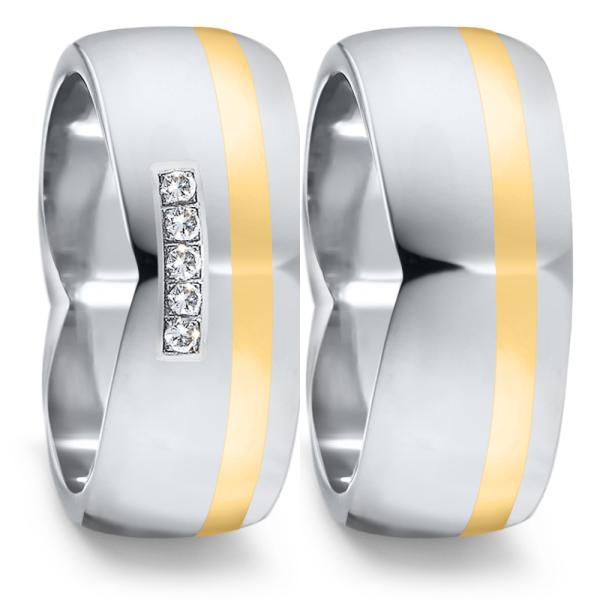 TeNo Trauringe Edelstahl 583074+583090