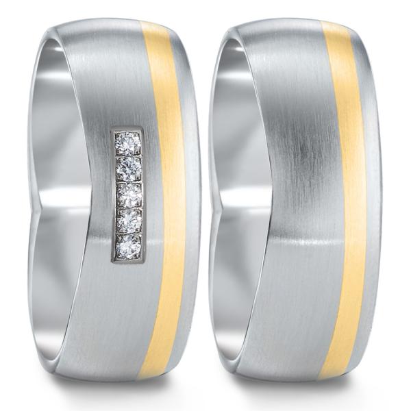 TeNo Trauringe Edelstahl 583075+583091