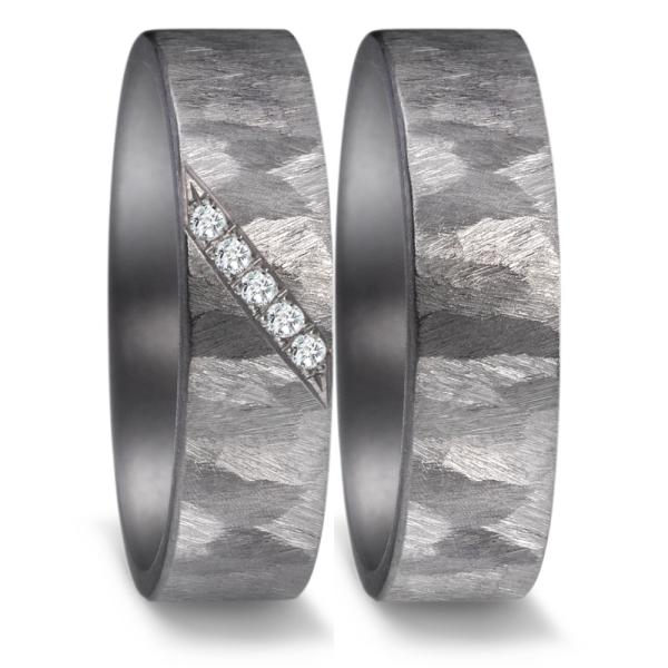 TeNo Trauringe Tantal 59644/023/005/X000 + 59644/023/000/X000