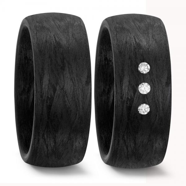 Titan Factory Trauringe Carbon 59289/002/003/N000 + 59289/002/000/N000