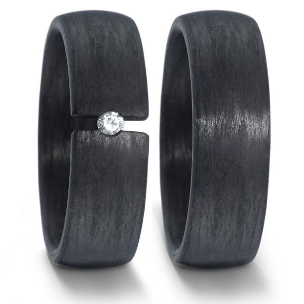 Titan Factory Trauringe Carbon 59622/002/005/N000 +  59622/002/000/N000