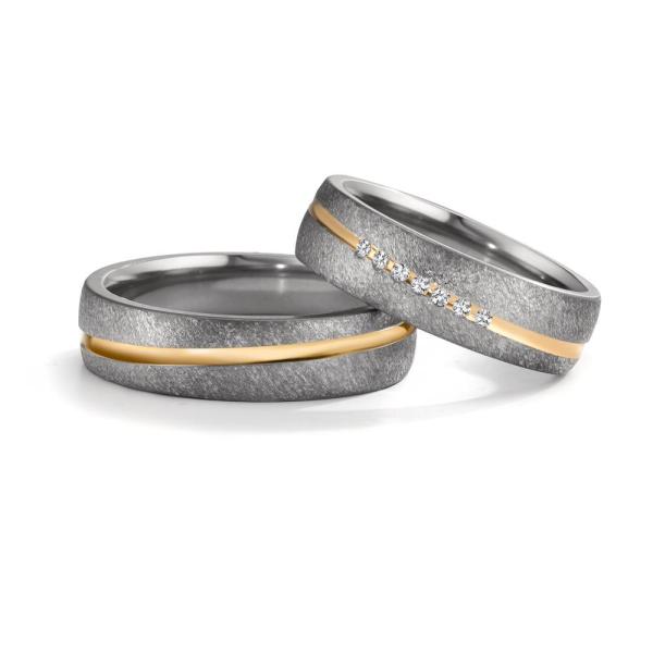 TeNo Trauringe Tantal 603081 + 603080