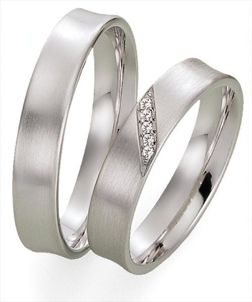 Gettmann Trauringe Weissgold 6083.45 + 6083.45