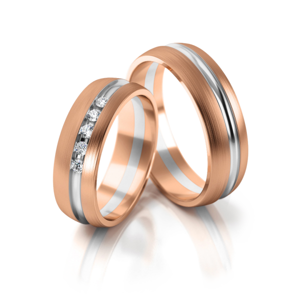 Stelmach Trauringe Weiss-Gelbgold 157