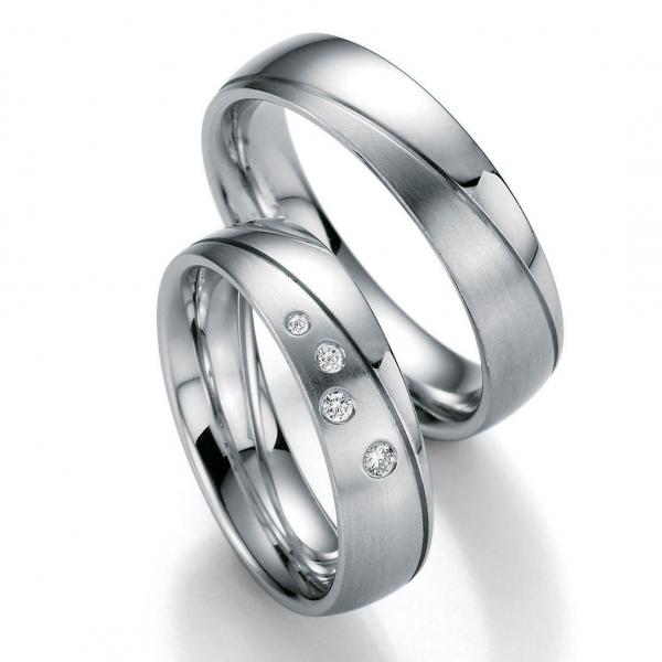 Nowotny-Collection Ruesch Trauringe Weissgold 66/20790-055 +66/20800-055