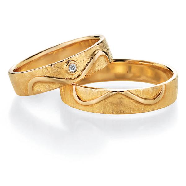 Nowotny-Collection Ruesch Trauringe Gelbgold 66/51170-047 + 66/51180-047