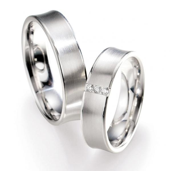 Nowotny-Collection Ruesch Trauringe Weissgold 66/05160-055 + 66/05160-055