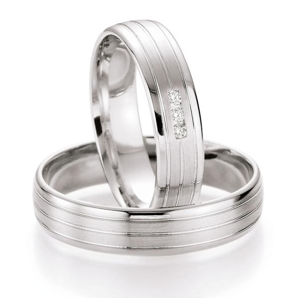 Nowotny-Collection Ruesch Trauringe Weissgold 66/05240-050 + 66/05240-050