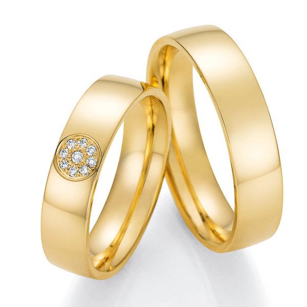 Nowotny-Collection Ruesch Trauringe Gelbgold 66/60050-052 + 66/60060-052