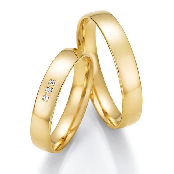 Nowotny-Collection Ruesch Trauringe Gelbgold 66/61030-40+66/61040-40