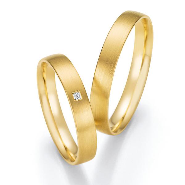 Nowotny-Collection Ruesch Trauringe Gelbgold 66/61090-35+66/61100-35