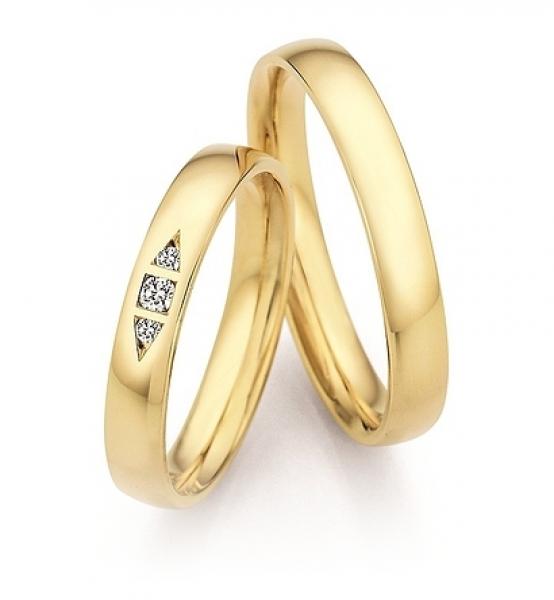 Nowotny-Collection Ruesch Trauringe Gelbgold 66/71170-035 + 66/71180-035