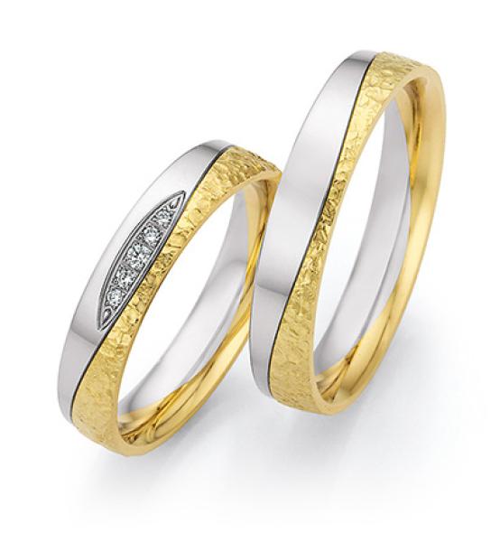 Nowotny-Collection Ruesch Trauringe Platin 66/67070-042 + 66/67080-042