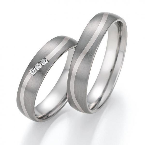 Nowotny-Collection Ruesch Trauringe Titan 78/10010-050 + 78/10020-050