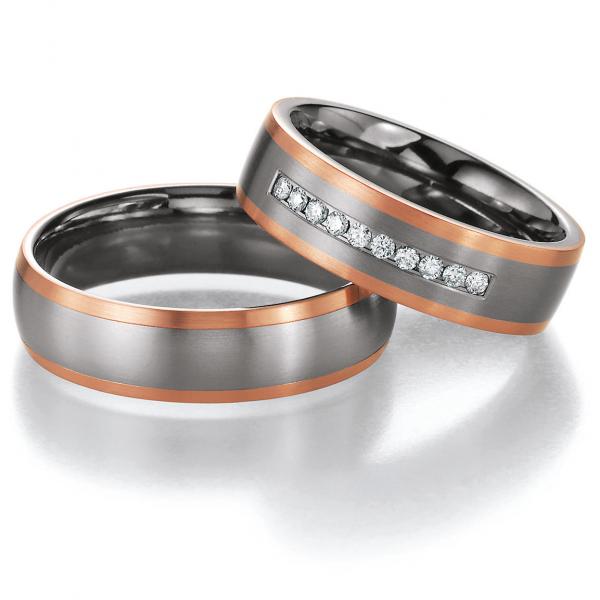 Nowotny-Collection Ruesch Trauringe Titan 78/80070-060 *78/80080-060