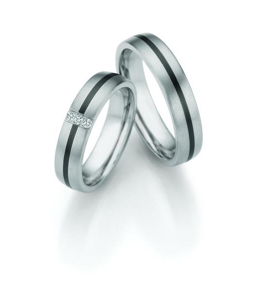 Nowotny-Collection Ruesch Trauringe Zirkonium 79 / 10130 + 79 / 10140