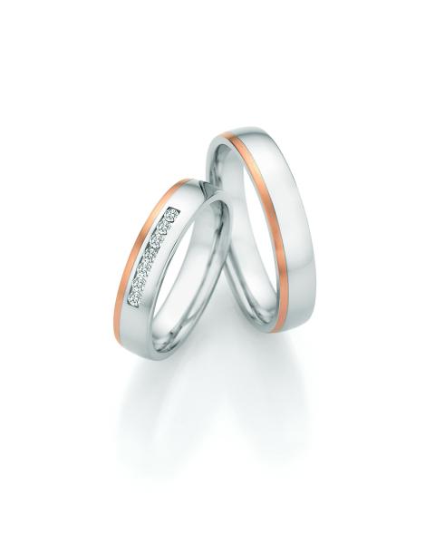 Nowotny-Collection Ruesch Trauringe Edelstahl 88 / 25110 + 88 / 25120