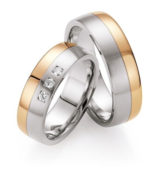 Nowotny-Collection Ruesch Trauringe Edelstahl 88/05030-065 + 88/05030-065