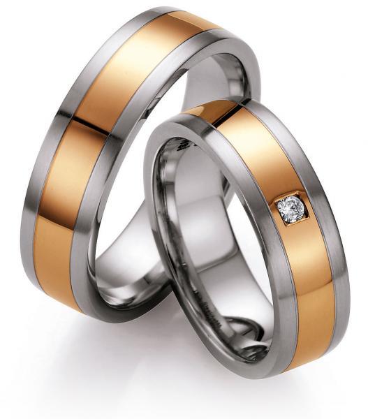 Nowotny-Collection Ruesch Trauringe Edelstahl 88/05040-060 + 88/05040-060