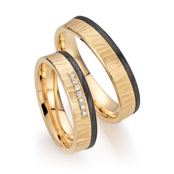 Bayer Trauringe Carbon 60 88464 /050 + 61 88464 /050