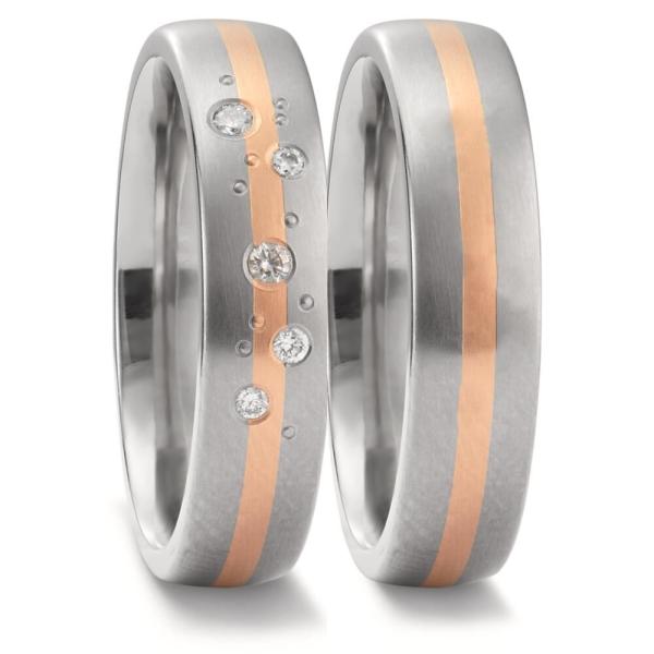 Titan Factory Trauringe Titan 52699/001/007/7203 + 52699/001/000/7203