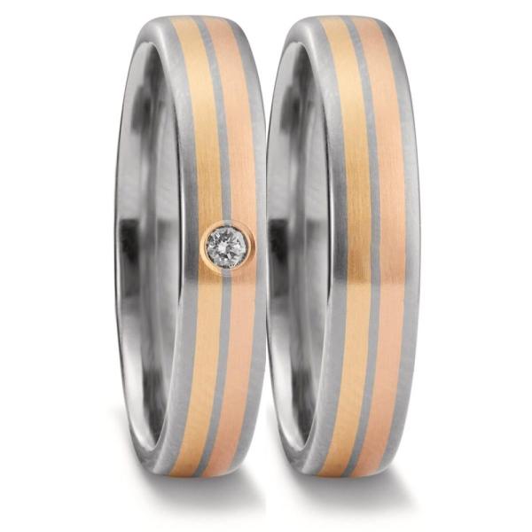 Titan Factory Trauringe Titan 52695/001/003/7231 + 52695/001/000/7231