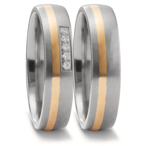 Titan Factory Trauringe Titan 52697/001/005/7201 + 52697/001/000/7201