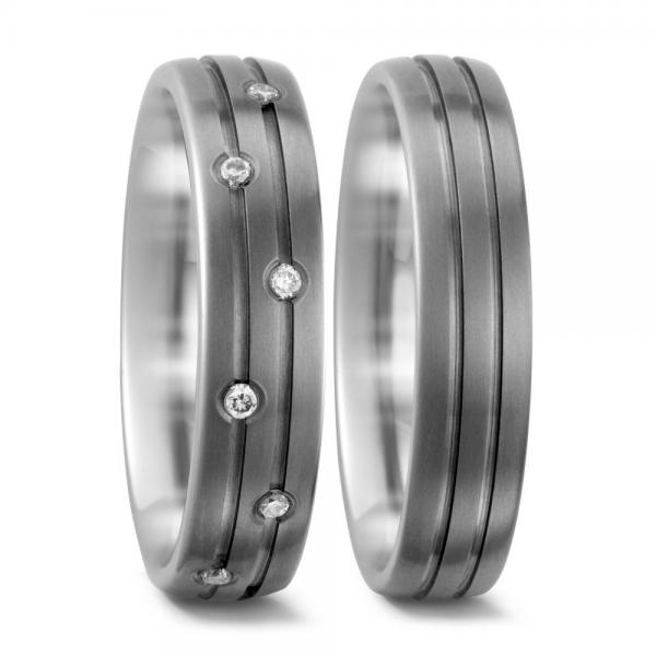 Titan Factory Trauringe 51735/001/007/2000 + 51731/001/000/2000