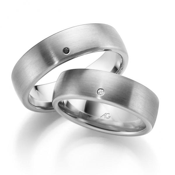 August Gerstner Trauringe Weissgold 4/28538/6.5 + 4/28538/6.5