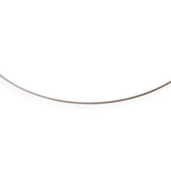 Halskette Drahtseil Edelstahl von Ernstes Design DS1