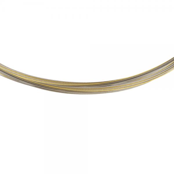 Halskette Drahtseil vergoldet Ernstes Design DS35.bi