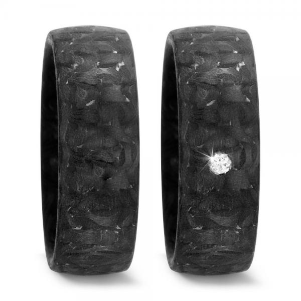 Titan Factory Trauringe Carbon 51813/002/003/N000 + 51813/002/000/N000