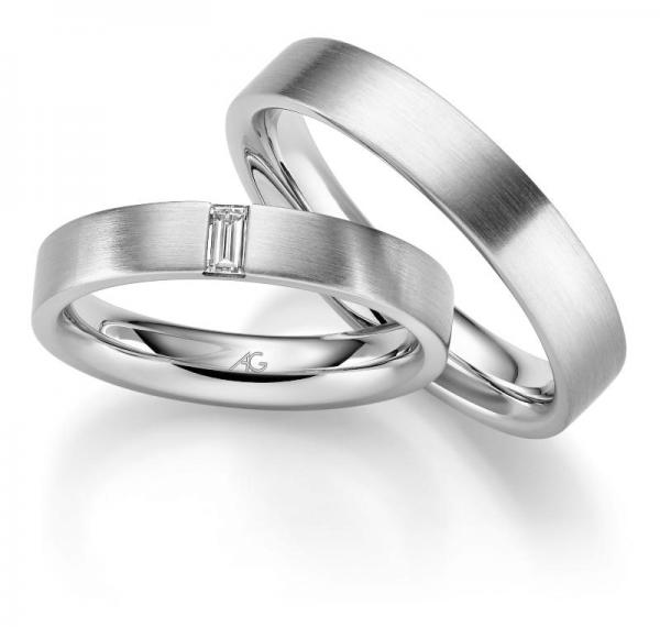 August Gerstner Trauringe Weissgold 4/31325/4 + 31325/4.5