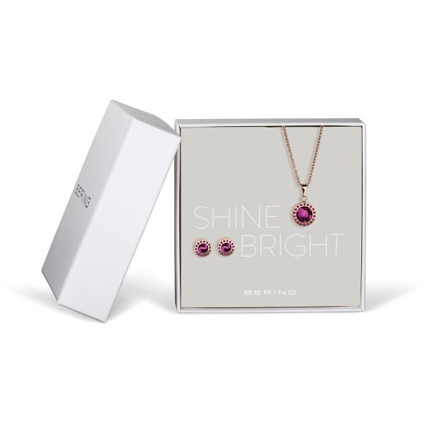 Bering  Anhänger-Ohrringe Set 45cm 429-711-Purple