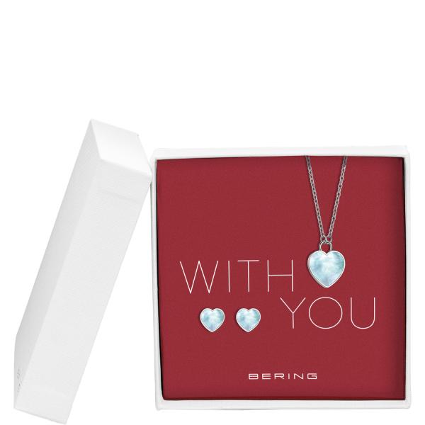 Bering  Anhänger-Ohrringe Set 45cm 431-715-Silver