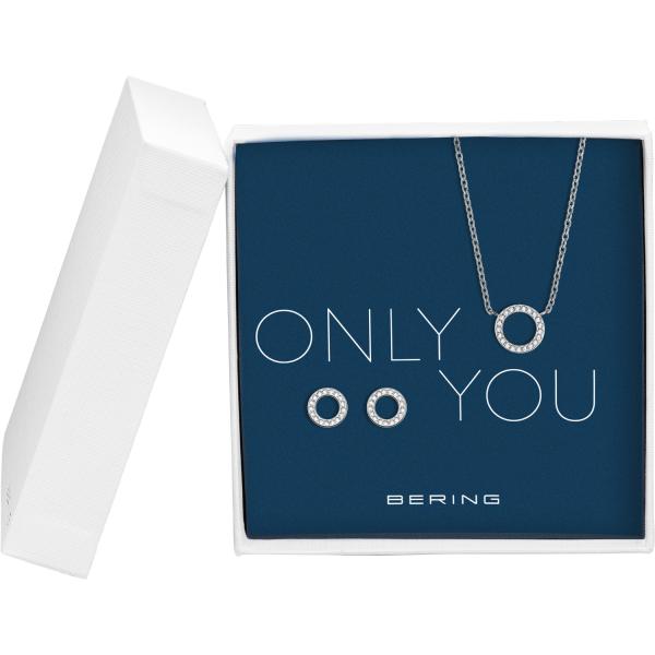 Bering  Anhänger-Ohrringe Set 45cm 435-721-Silver