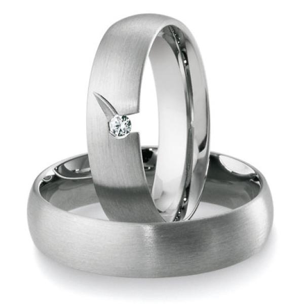 Breuning Trauringe Weissgold DR 041210 / HR 041220