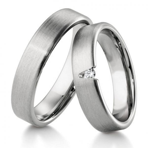 Breuning Trauringe Weissgold DR 041230 / HR 041240