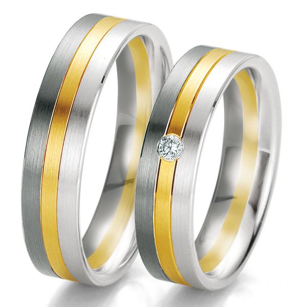 Breuning Trauringe Tricolour DR 061250 / HR 061260