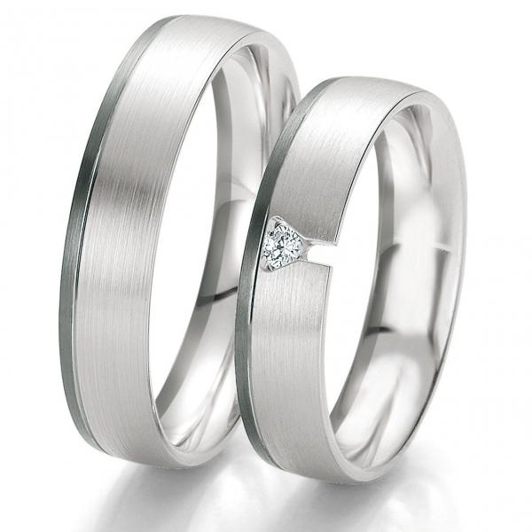 Breuning Trauringe Weissgold DR 061290 / HR 061300