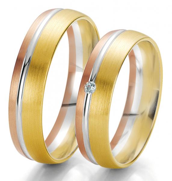 Breuning Trauringe Tricolour DR 062050 / HR 062060