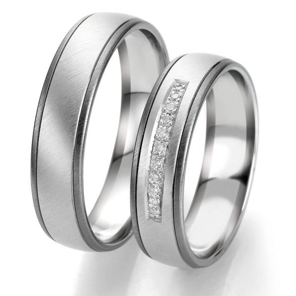 Breuning Trauringe Weissgold DR 063110 / HR 063120