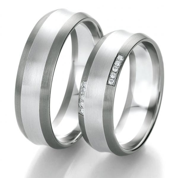 Breuning Trauringe Weissgold DR 063170 / HR 063180