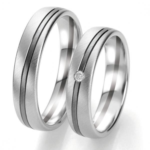 Breuning Trauringe Weissgold DR 063210 / HR 063220