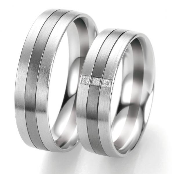 Breuning Trauringe Weissgold DR 063290 / HR 063300